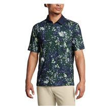 Under Armour T2G Printed pánské polo, retro green/midnight navy