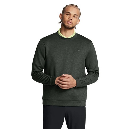 Under Armour Drive Midlayer Crew pánská mikina, lesní zelená