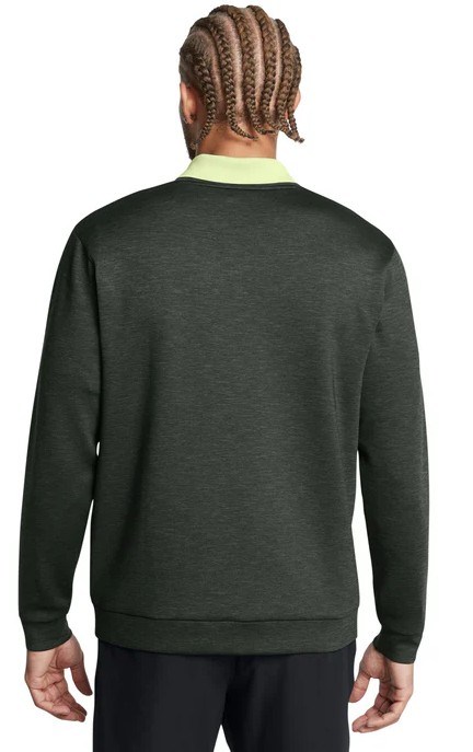 Under Armour Drive Midlayer Crew pánská mikina, lesní zelená