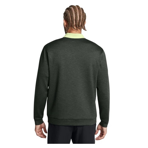 Under Armour Drive Midlayer Crew pánská mikina, lesní zelená