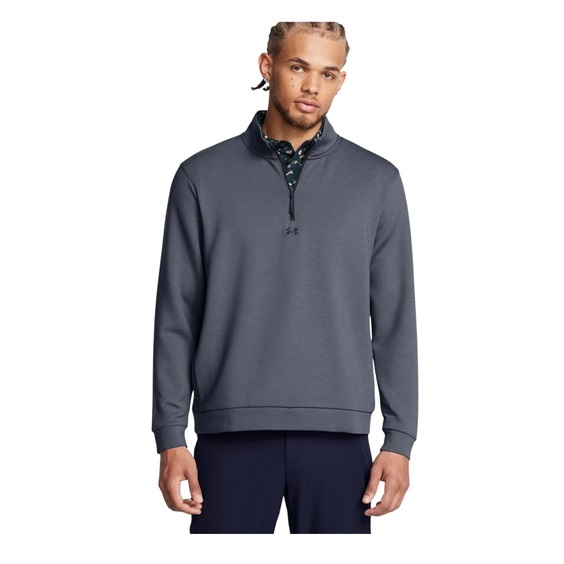 Under Armour Drive Midlayer pánský svetr, downpour gray/gravel/black
