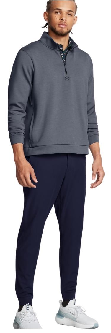 Under Armour Drive Midlayer pánský svetr, downpour gray/gravel/black
