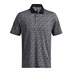 Under Armour Playoff 3.0 Check Jaquard pánské polo, černo/bílé
