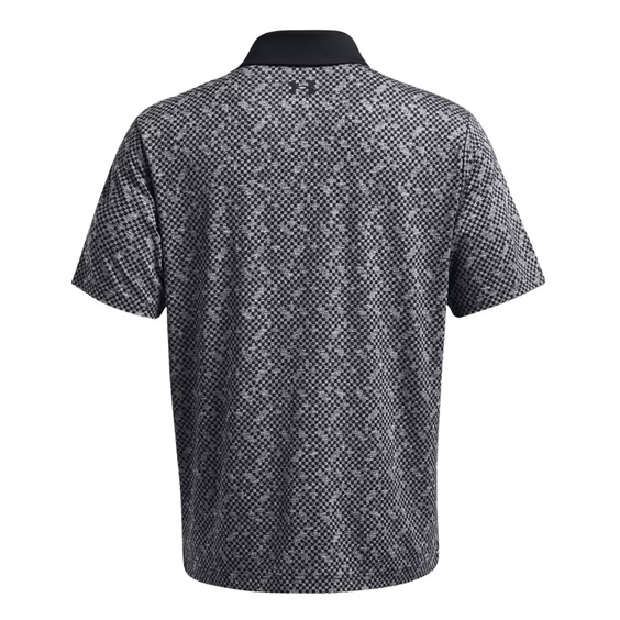 Under Armour Playoff 3.0 Check Jaquard pánské polo, černo/bílé