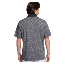 Under Armour Playoff 3.0 Check Jaquard pánské polo, černo/bílé