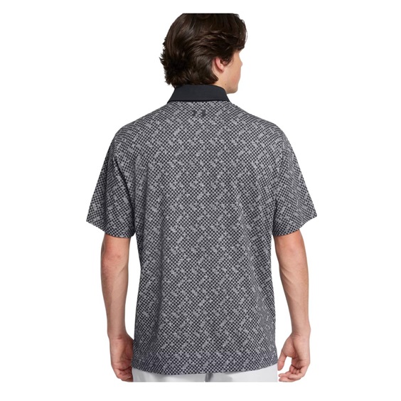 Under Armour Playoff 3.0 Check Jaquard pánské polo, černo/bílé
