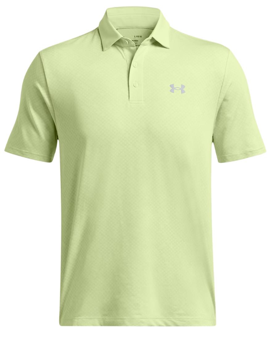 Under Armour Playoff 3.0 Check Jaquard pánské polo, zelené
