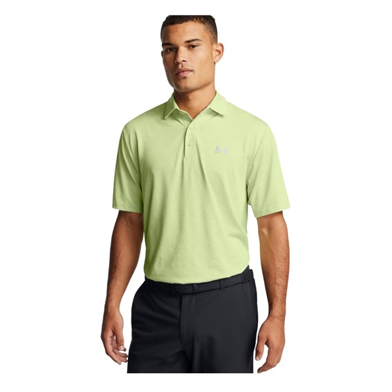 Under Armour Playoff 3.0 Check Jaquard pánské polo, zelené