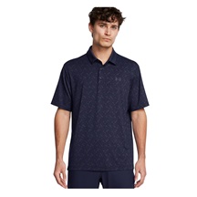 Under Armour Playoff 3.0 Check Jaquard pánské polo, midnight navy