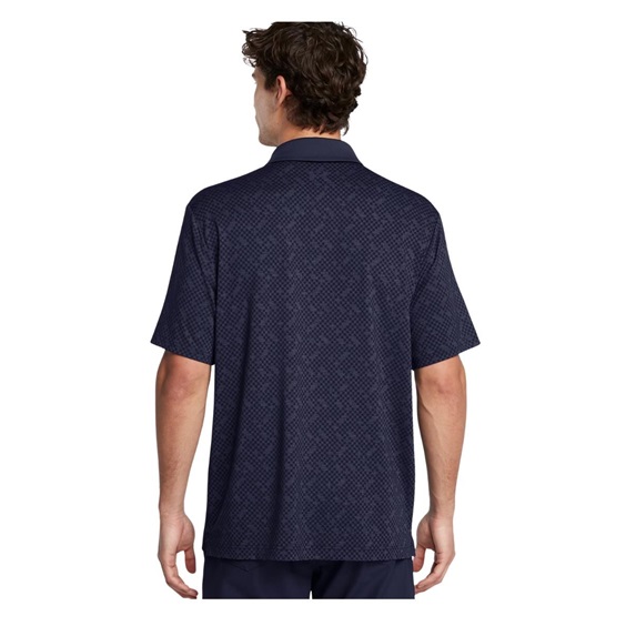 Under Armour Playoff 3.0 Check Jaquard pánské polo, midnight navy