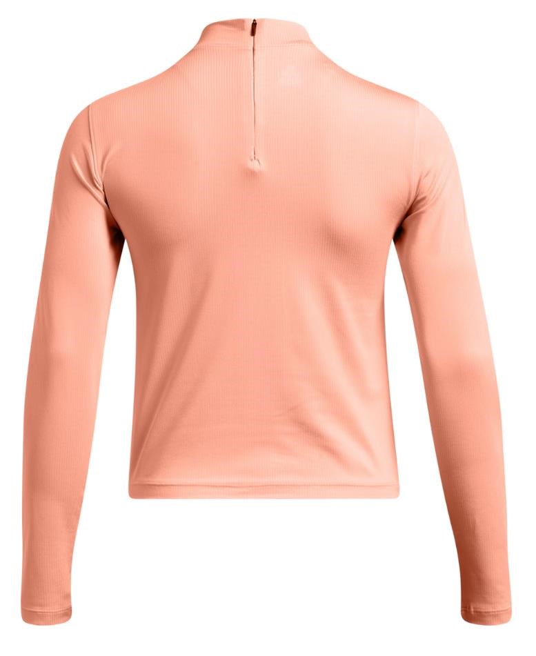 Under Armour Drive LS Mock dámský top, flare orange/white