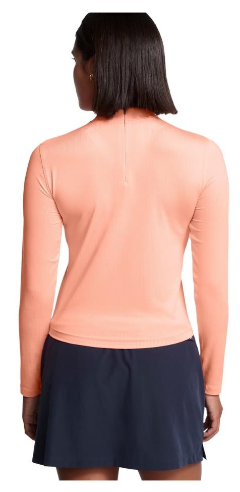 Under Armour Drive LS Mock dámský top, flare orange/white