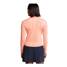 Under Armour Drive LS Mock dámský top, flare orange/white