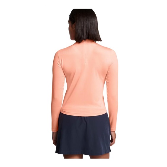 Under Armour Drive LS Mock dámský top, flare orange/white