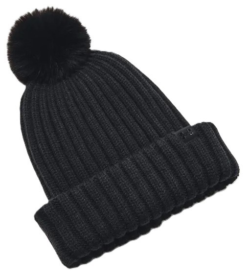 Under Armour Halftime Pom Beanie dámská zimní čepice, černá