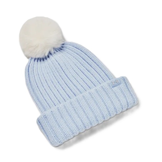 Under Armour Halftime Pom Beanie dámská zimní čepice, modrá