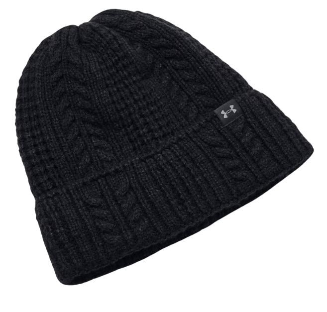 Under Armour Halftime Cable Knit dámská zimní čepice, černá