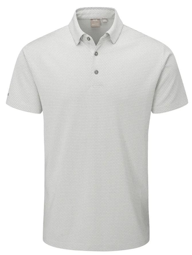 PING Halcyon Honeycomb pánské polo, silver multi