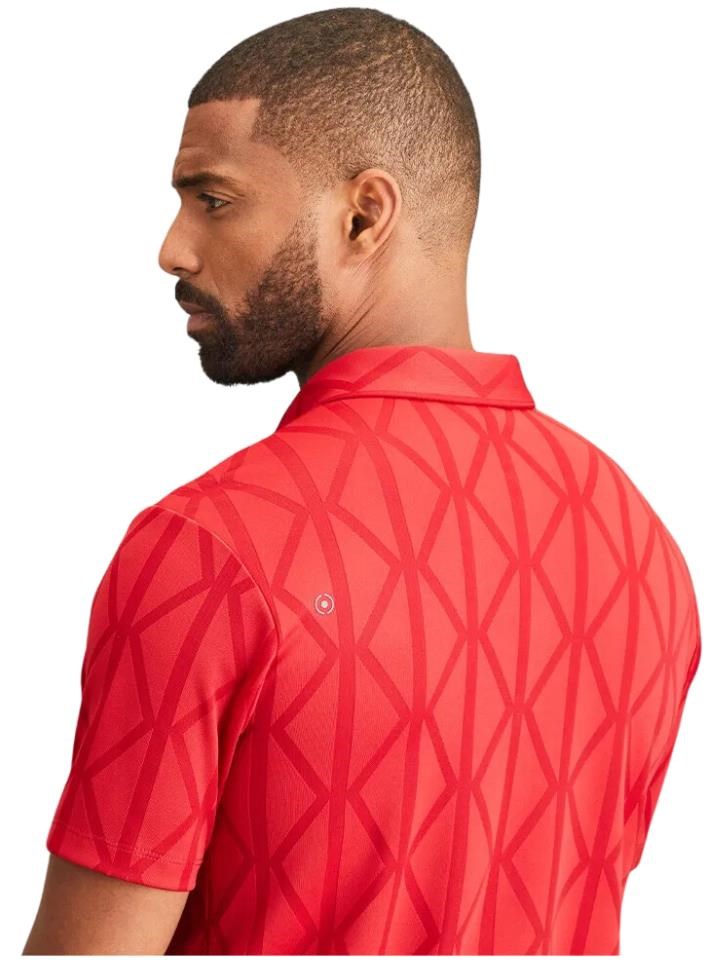 PING Lenny Jacquard pánské polo, červené