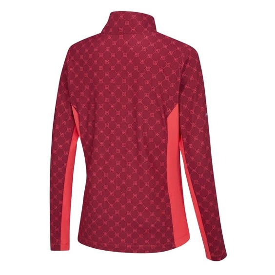 PING Lolette Printed dámská mikina, tibetan red multi/cayenne
