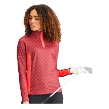 PING Lolette Printed dámská mikina, tibetan red multi/cayenne