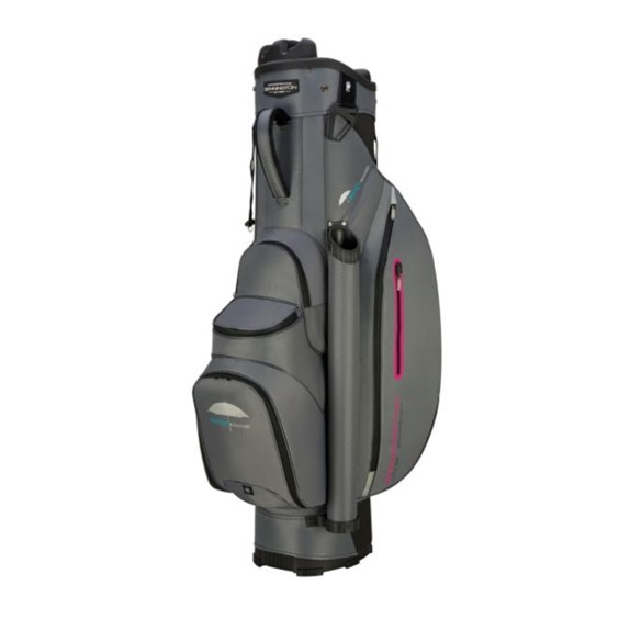 Bennington QO9 Water Resistant cart bag, šedo/černo/růžový