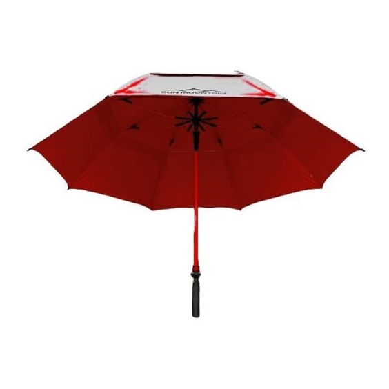 Sun Mountain H2NO Chrome UV golfový deštník 68", červený