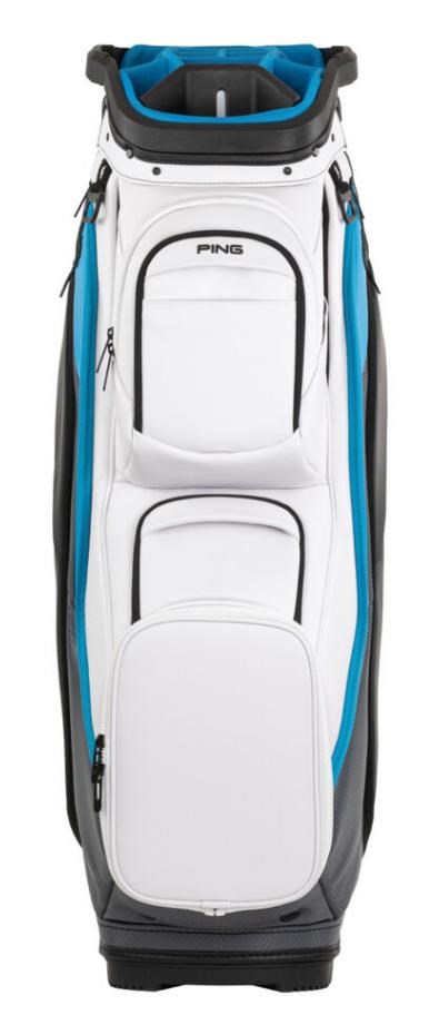 Ping DLX cart bag, bílo/šedo/modrý