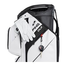 Ping DLX cart bag, bílo/šedo/modrý