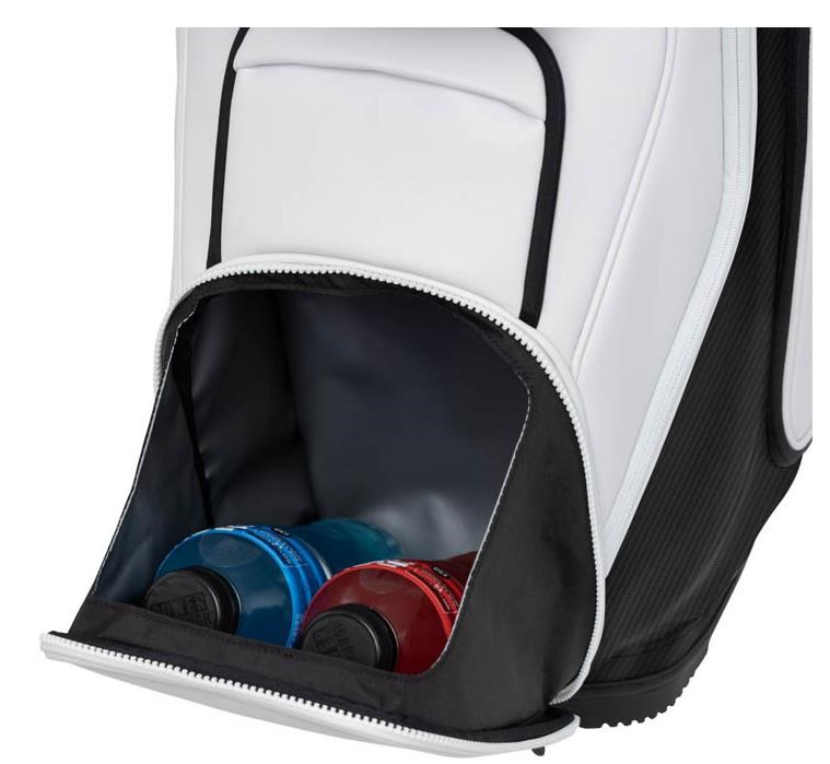Ping DLX cart bag, bílo/šedo/modrý