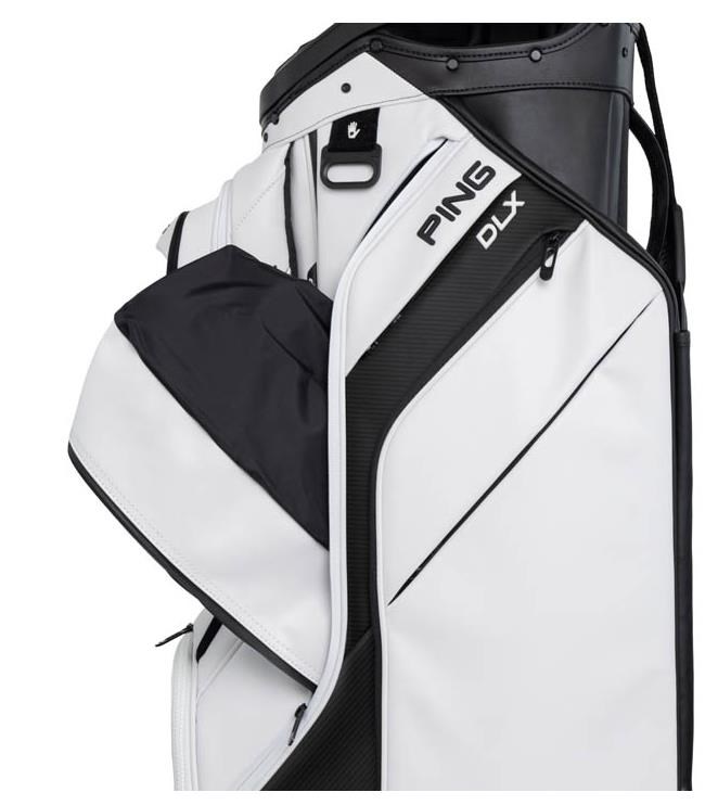 Ping DLX cart bag, bílo/šedo/modrý