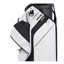 Ping DLX cart bag, bílo/šedo/modrý