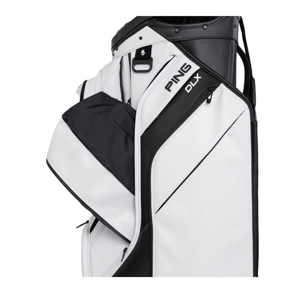 Ping DLX cart bag, bílo/šedo/modrý