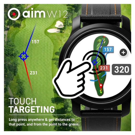 Golf Buddy aim W12 GPS golfové hodinky