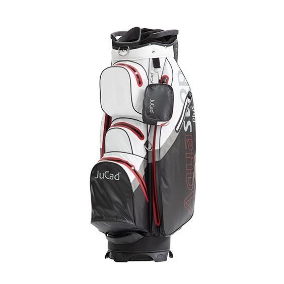 JuCad Aquastop Plus cart bag, černo/bílo/červený