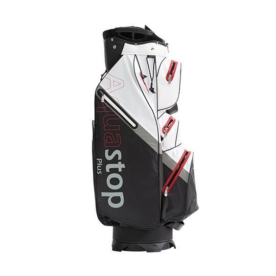JuCad Aquastop Plus cart bag, černo/bílo/červený
