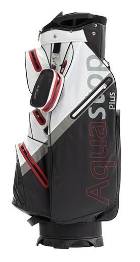 JuCad Aquastop Plus cart bag, černo/bílo/červený