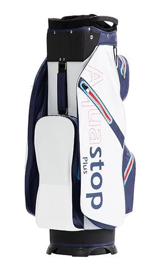 JuCad Aquastop Plus cart bag, bílo/modro/červený