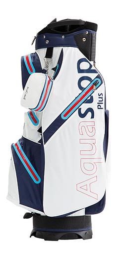 JuCad Aquastop Plus cart bag, bílo/modro/červený
