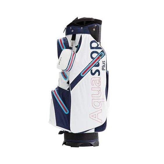 JuCad Aquastop Plus cart bag, bílo/modro/červený