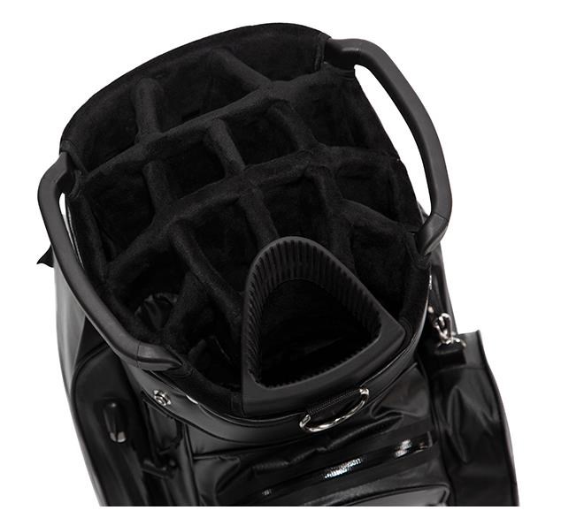 JuCad Aquastop Plus cart bag, bílo/modro/červený
