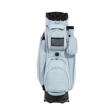 JuCad Style cart bag, bright blue/leather optic