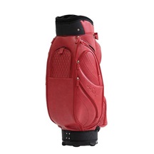 JuCad Style cart bag, red/leather optic