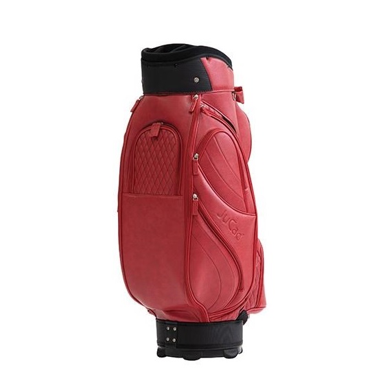 JuCad Style cart bag, red/leather optic