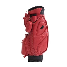 JuCad Style cart bag, red/leather optic