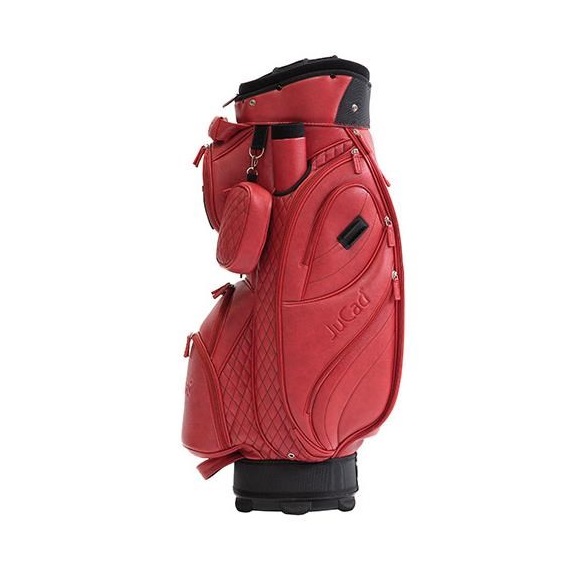 JuCad Style cart bag, red/leather optic