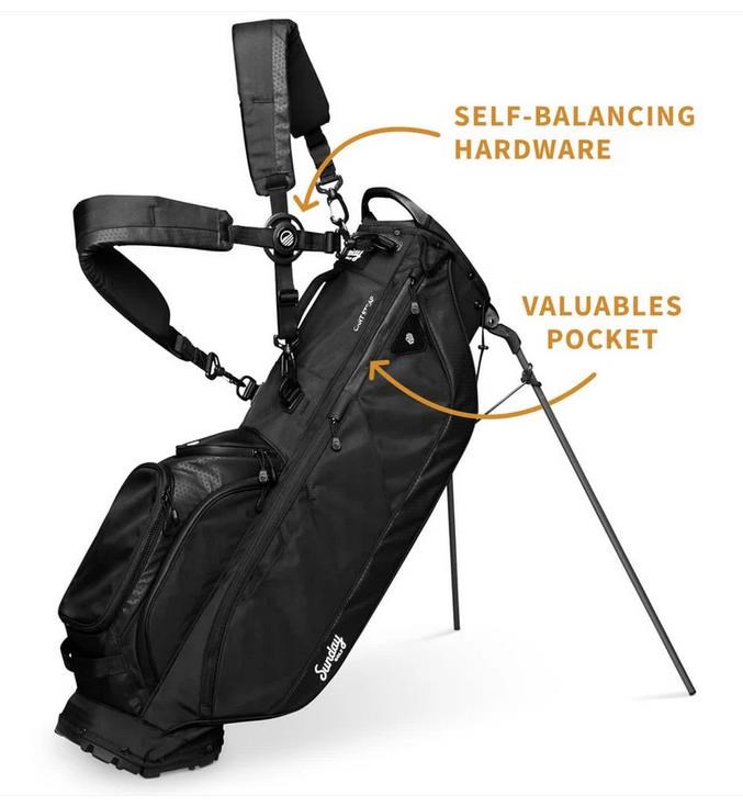 Sunday Golf Ryder S-Class stand bag, černý