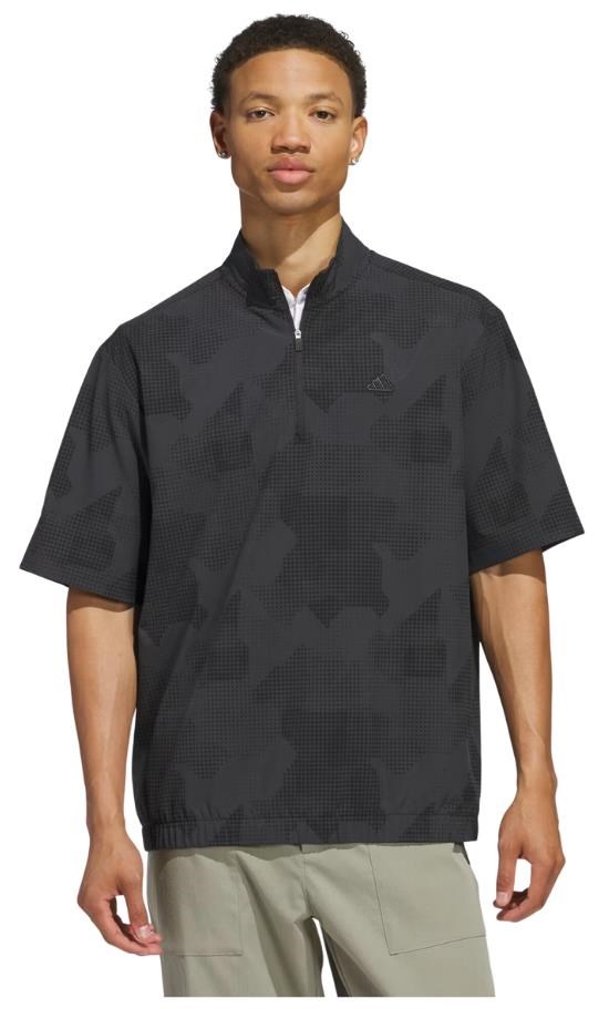 Adidas Go-To DWR short sleeve half-zip pánská mikina, černá