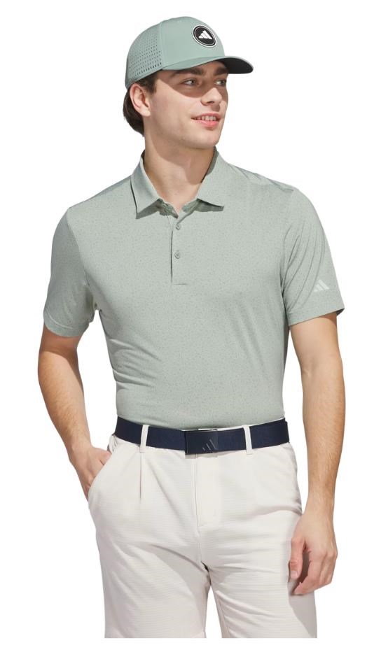 Adidas Ultimate365 Mini Bunker pánské polo, silver green