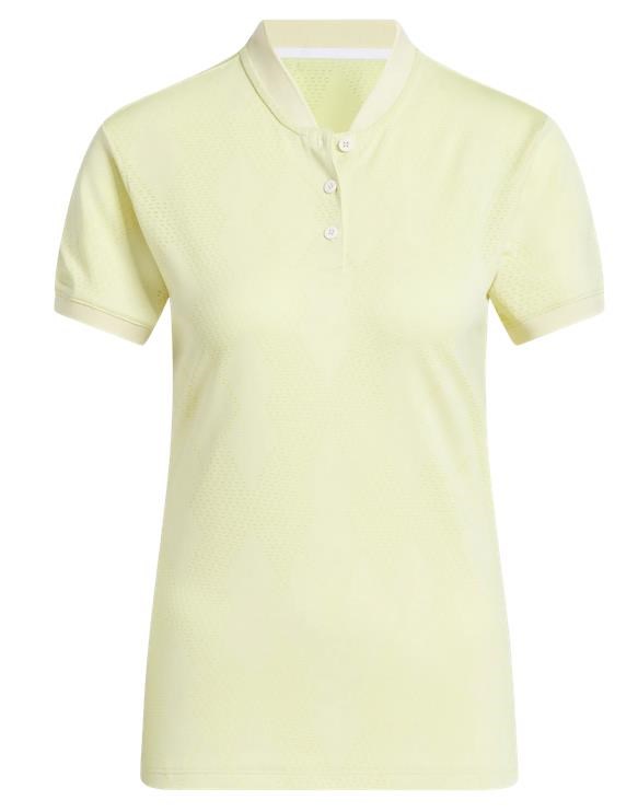 Adidas Ultimate365 Diamond Jacquard dámské polo, powder yellow